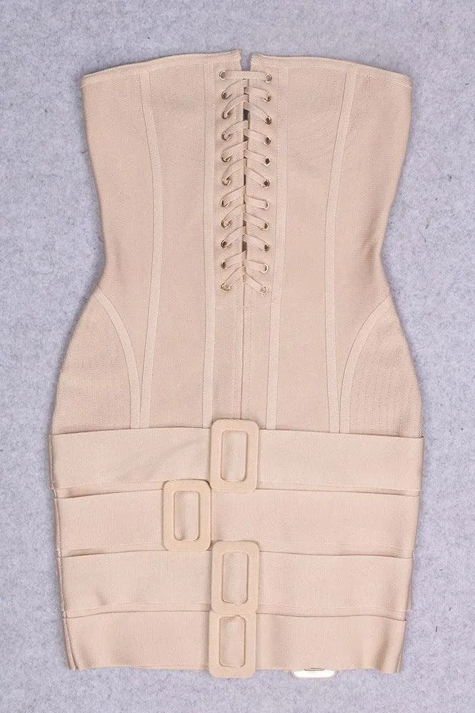 American tube top strap hip bandage dress