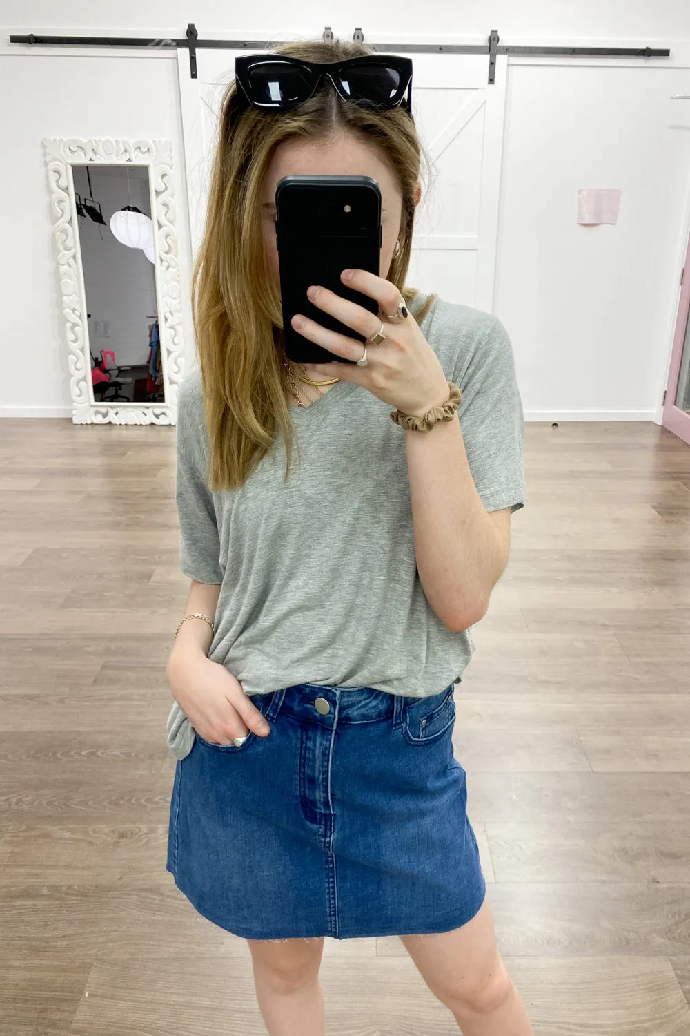 Anja Denim Skirt