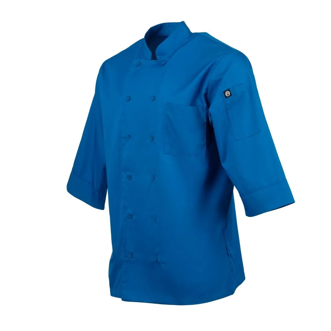 B178-XS Chef Works Unisex Chefs Jacket Blue XS