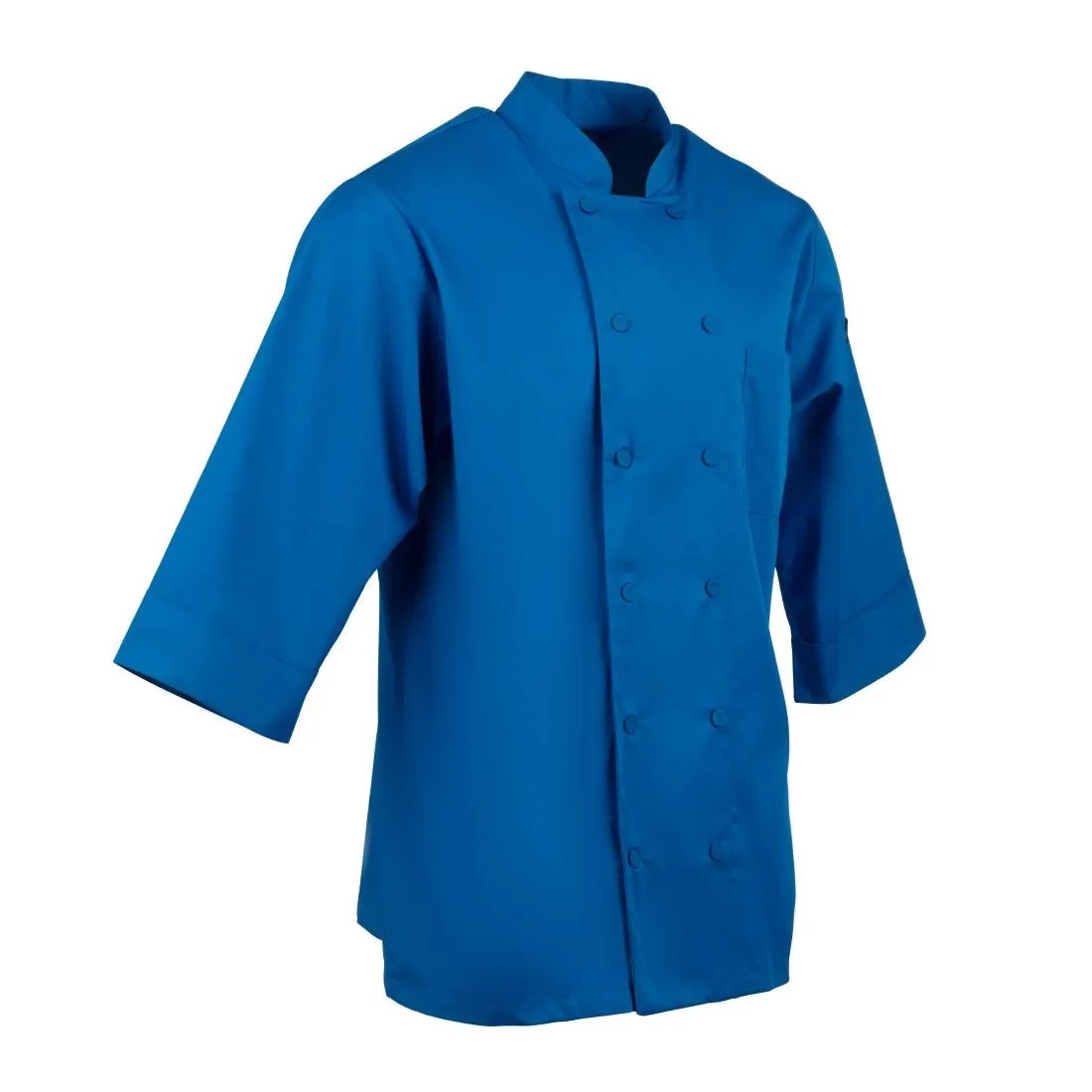 B178-XS Chef Works Unisex Chefs Jacket Blue XS