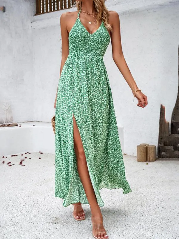 Backless Bohemian Maxi Dress for Women - Stylish and Comfortable