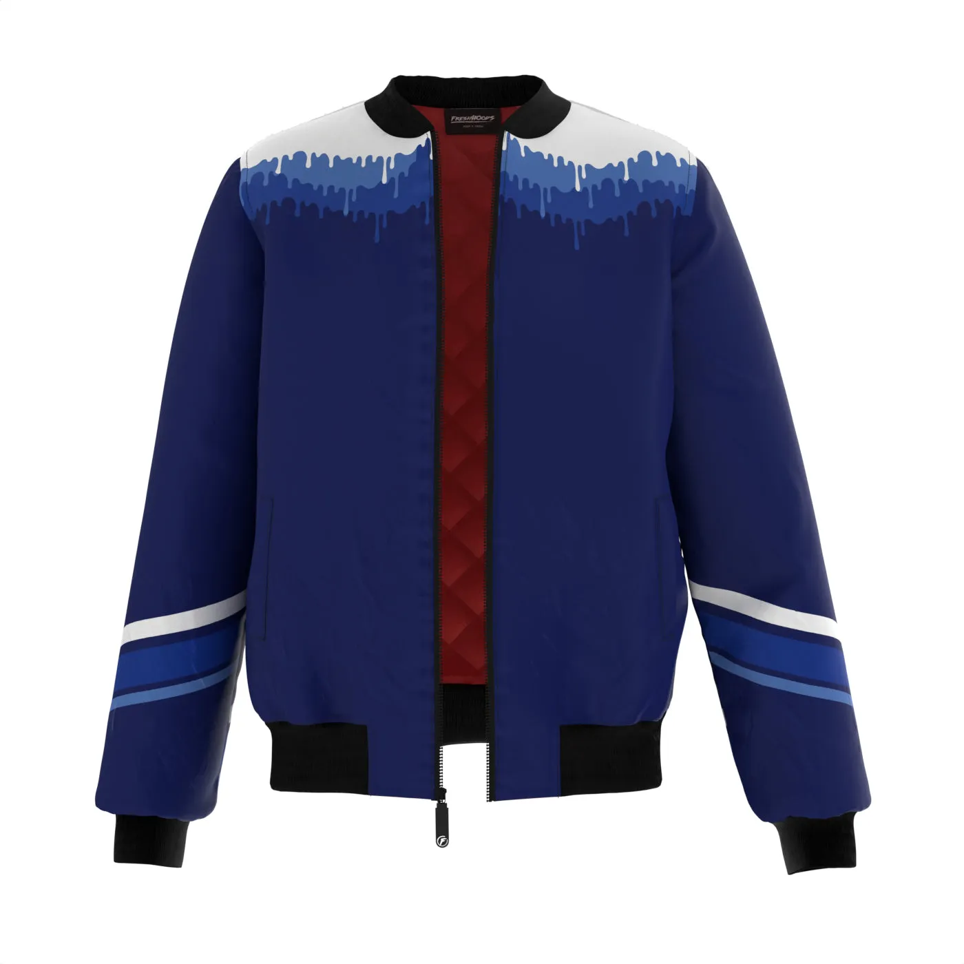 Blue Melt Bomber Jacket