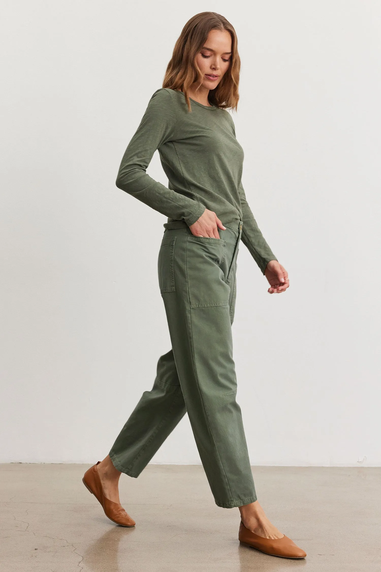 BRYLIE SANDED TWILL PANT