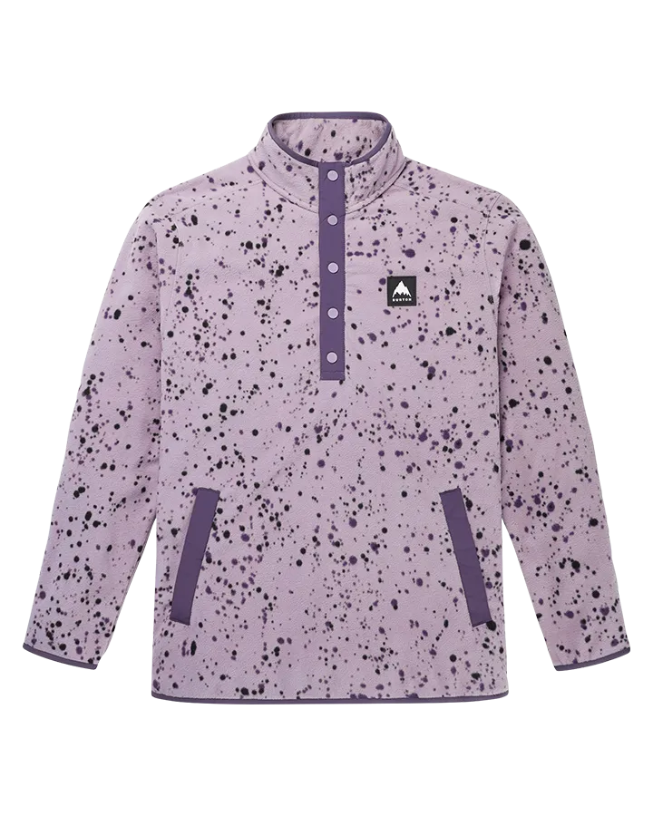 Burton Hearth Fleece Pullover - Elderberry Spatter - 2023