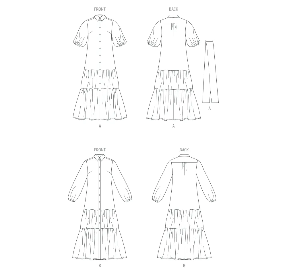 Butterick sewing pattern B6977 Misses' Dress and Sash