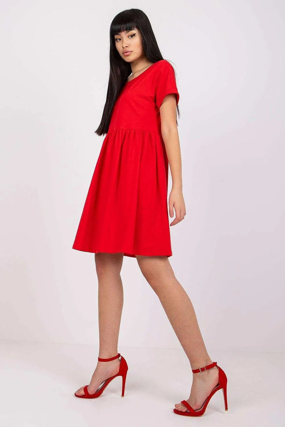 Chic and Comfortable Cotton Midi Dress