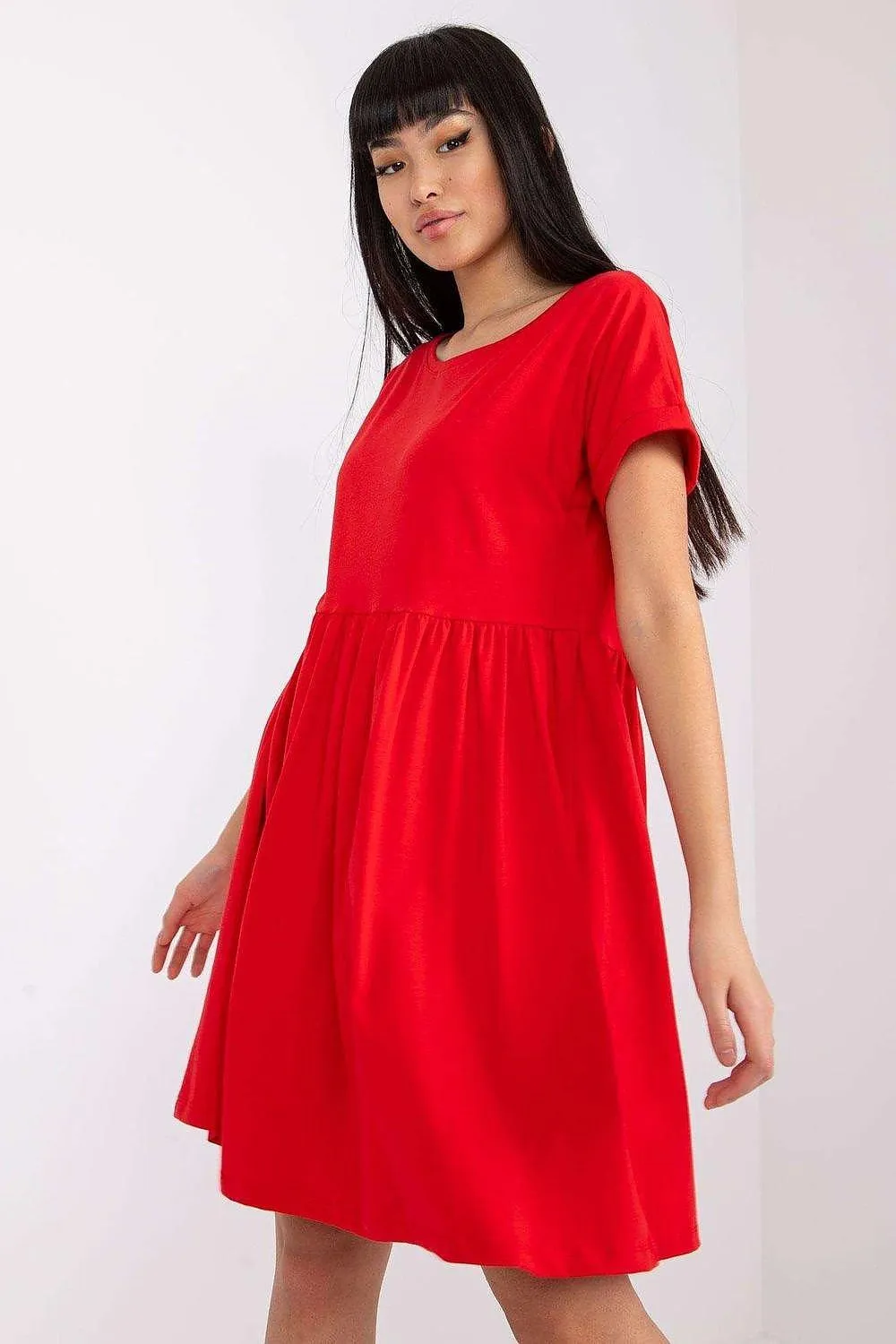 Chic and Comfortable Cotton Midi Dress