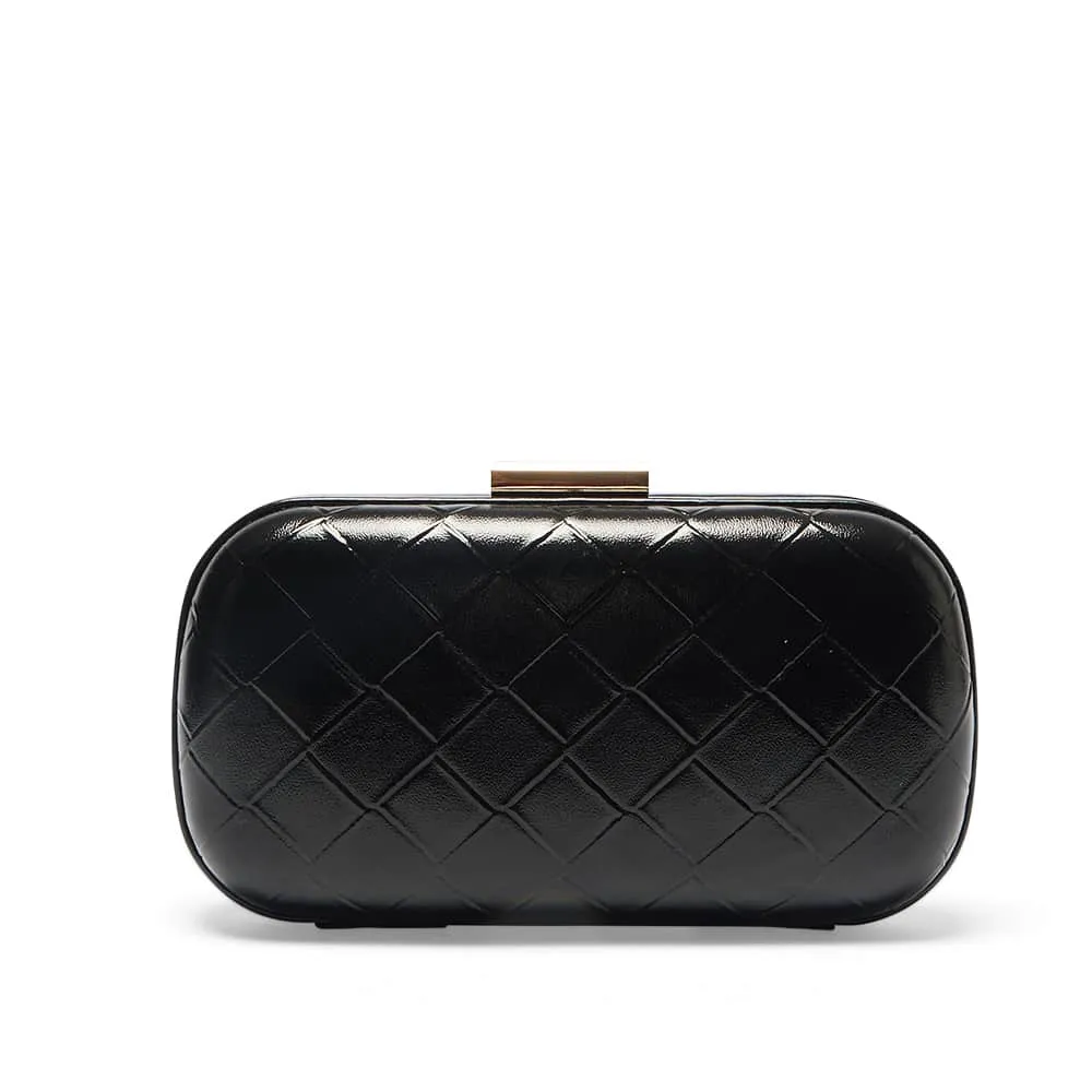 Chic Clutch in Black Weave