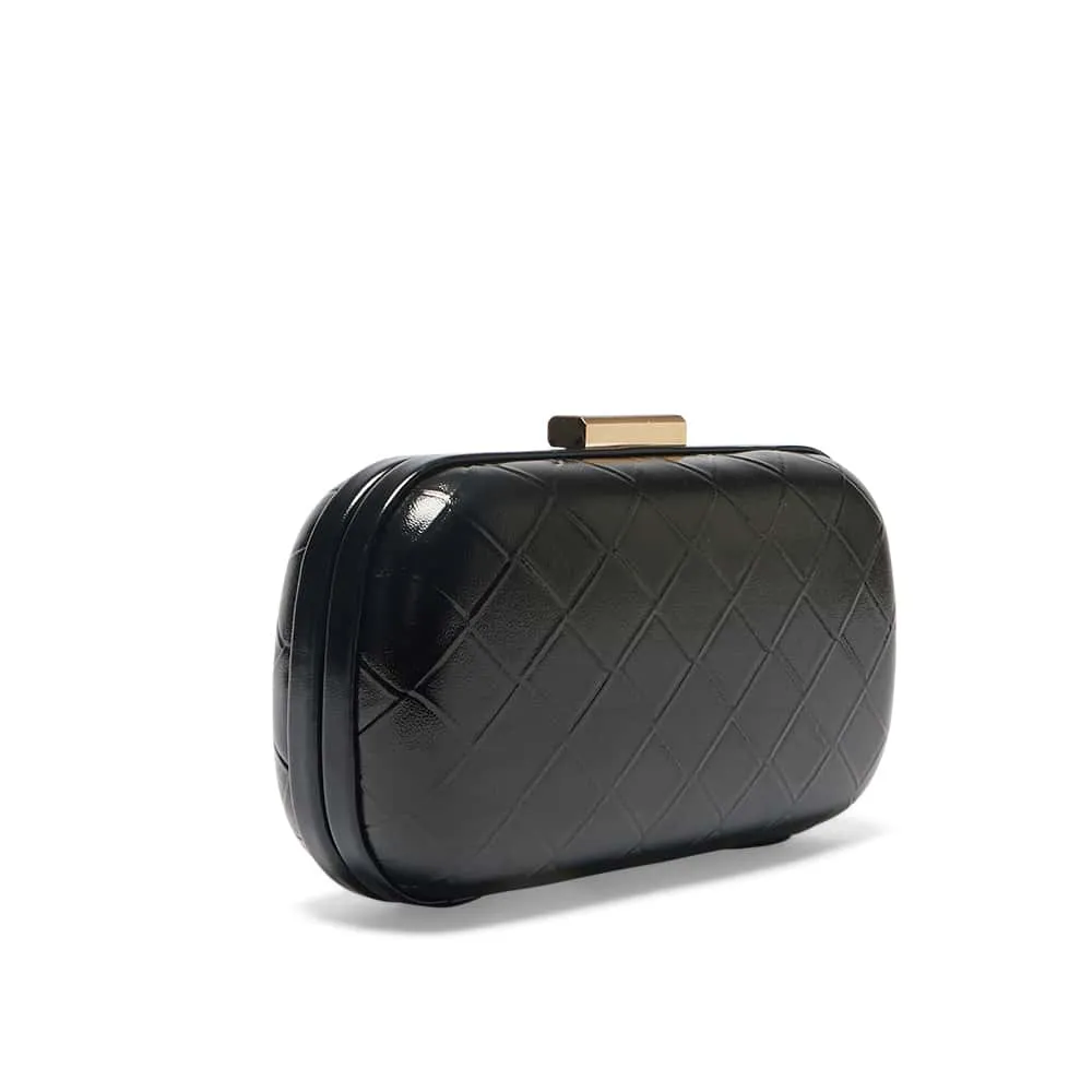 Chic Clutch in Black Weave