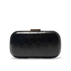 Chic Clutch in Black Weave