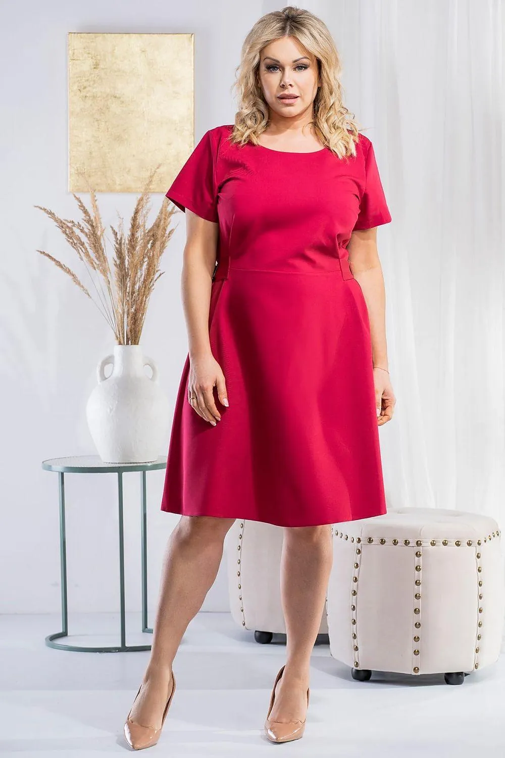 Chic Iryna Plus Size Trapeze Dress