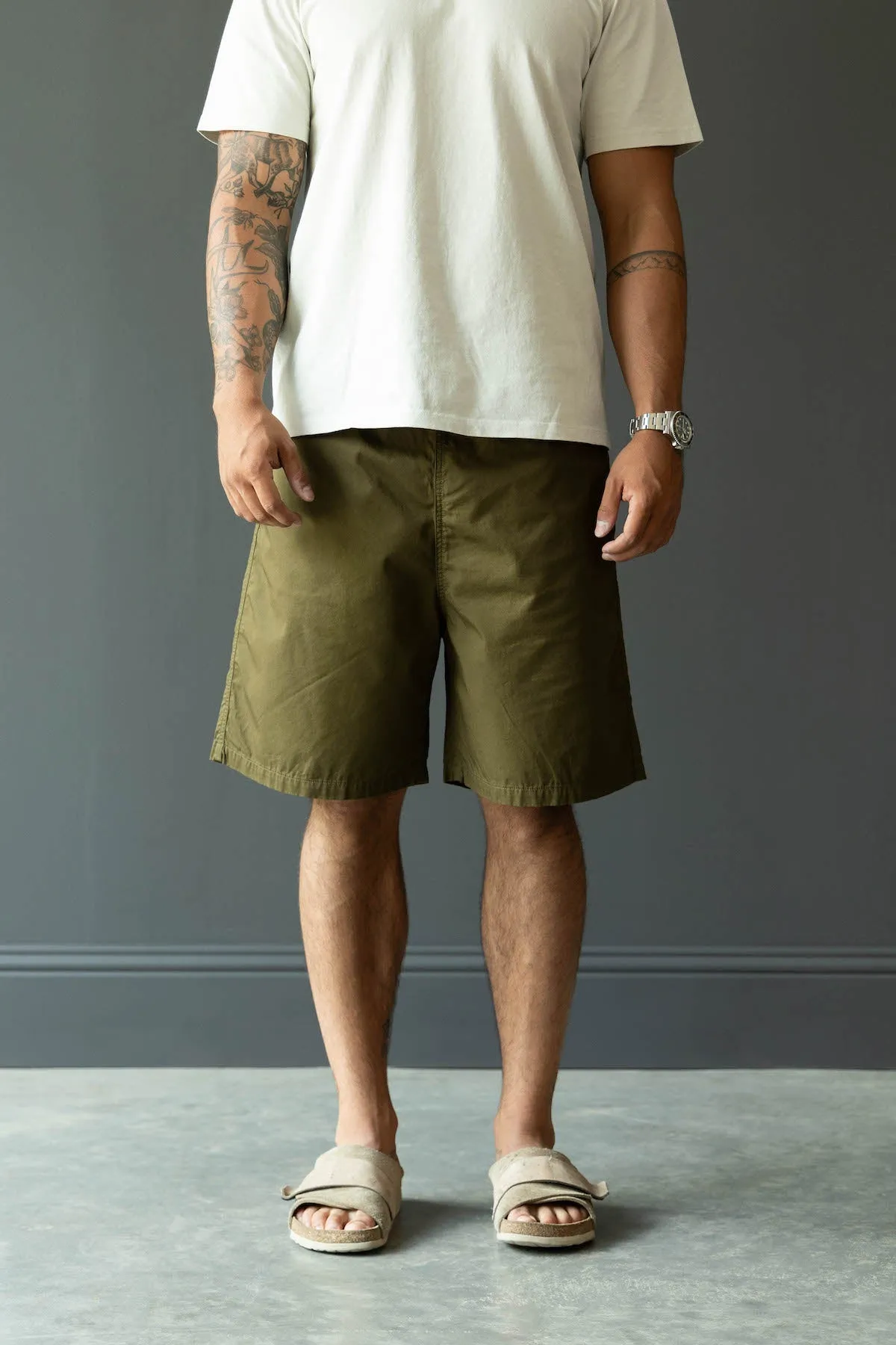 Combed Burberry EASY Short (RAINBOWY) - Khaki/Yellow