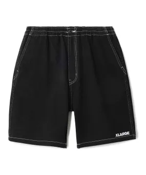 CONTRAST STITCH EASY SHORT PANTS