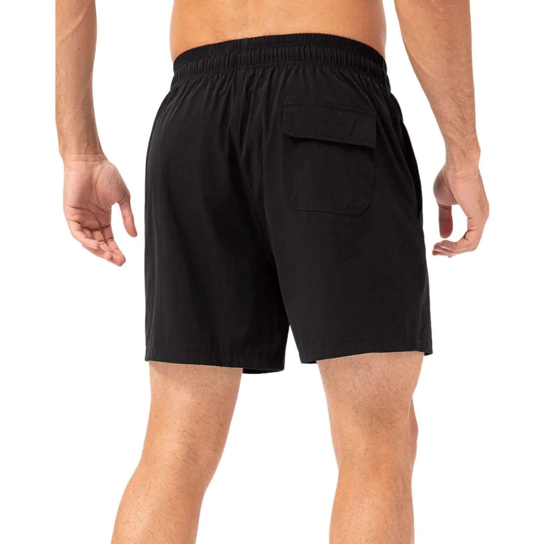 Dark blue easy care material padel shorts for men