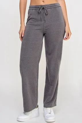 Fleece Burnout Straight Leg Jogger