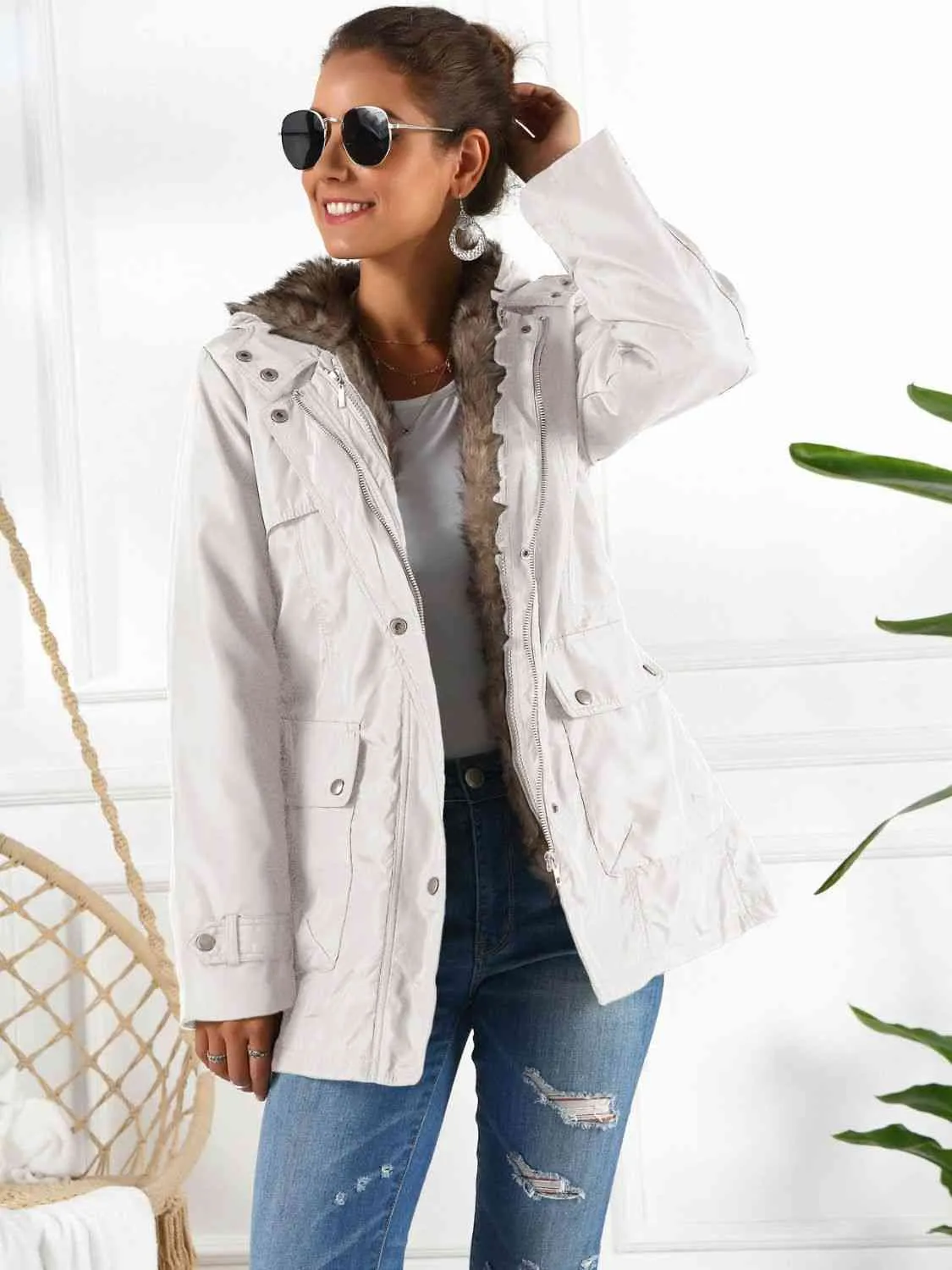 Hooded Jacket with Detachable Liner (Three-Way Wear)