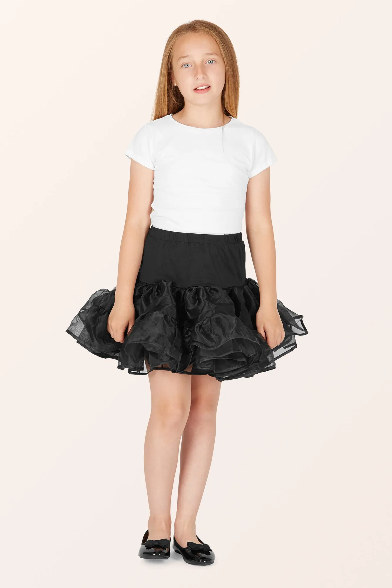 Kids Organza Petticoat - Black