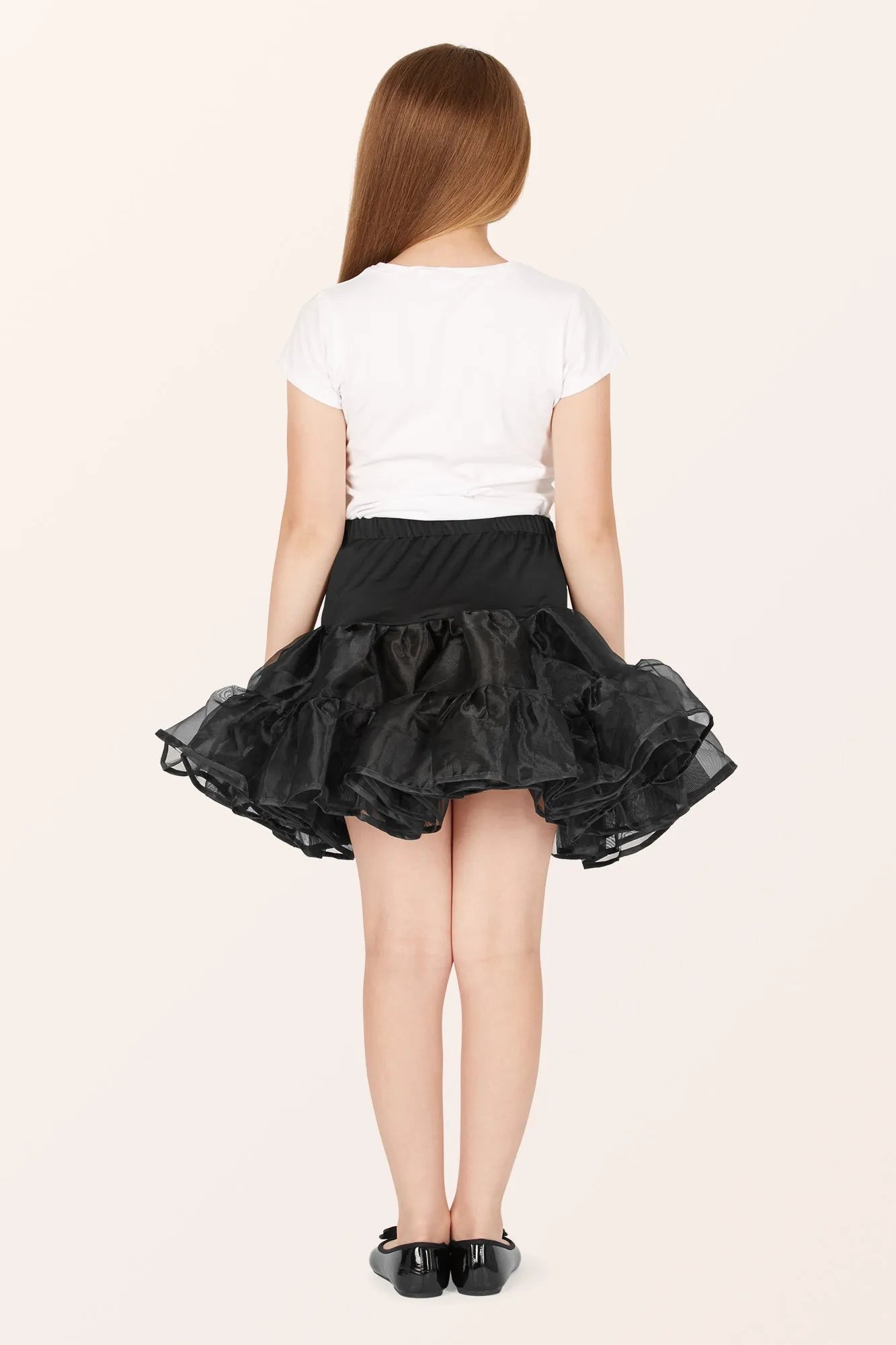 Kids Organza Petticoat - Black