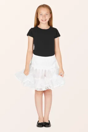 Kids Organza Petticoat - White