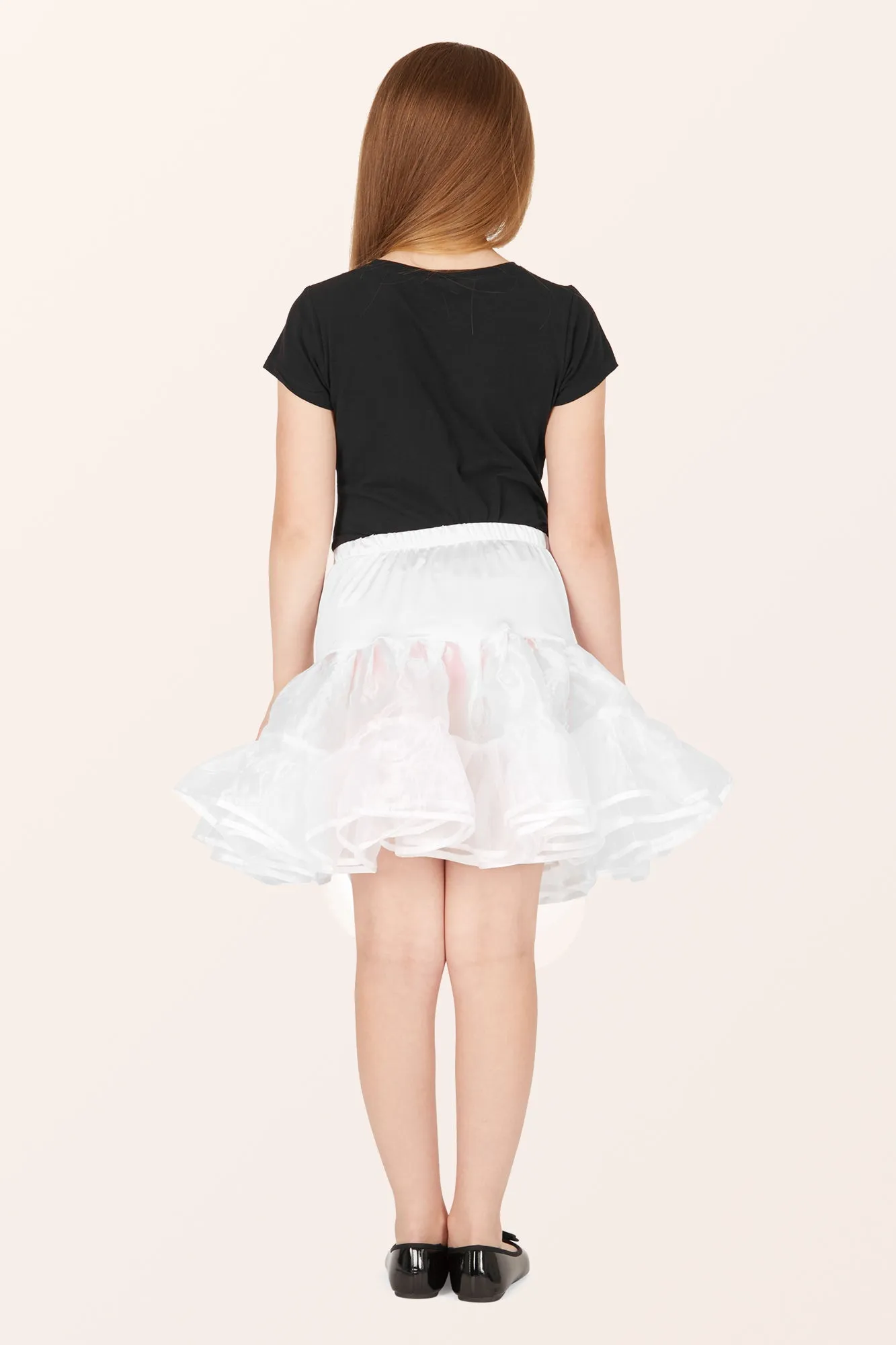 Kids Organza Petticoat - White