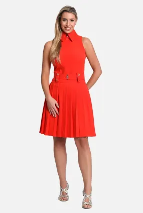 Laura Sleeveless Dress - Red