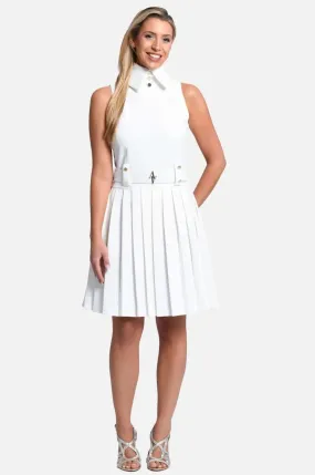 Laura Sleeveless Dress - White