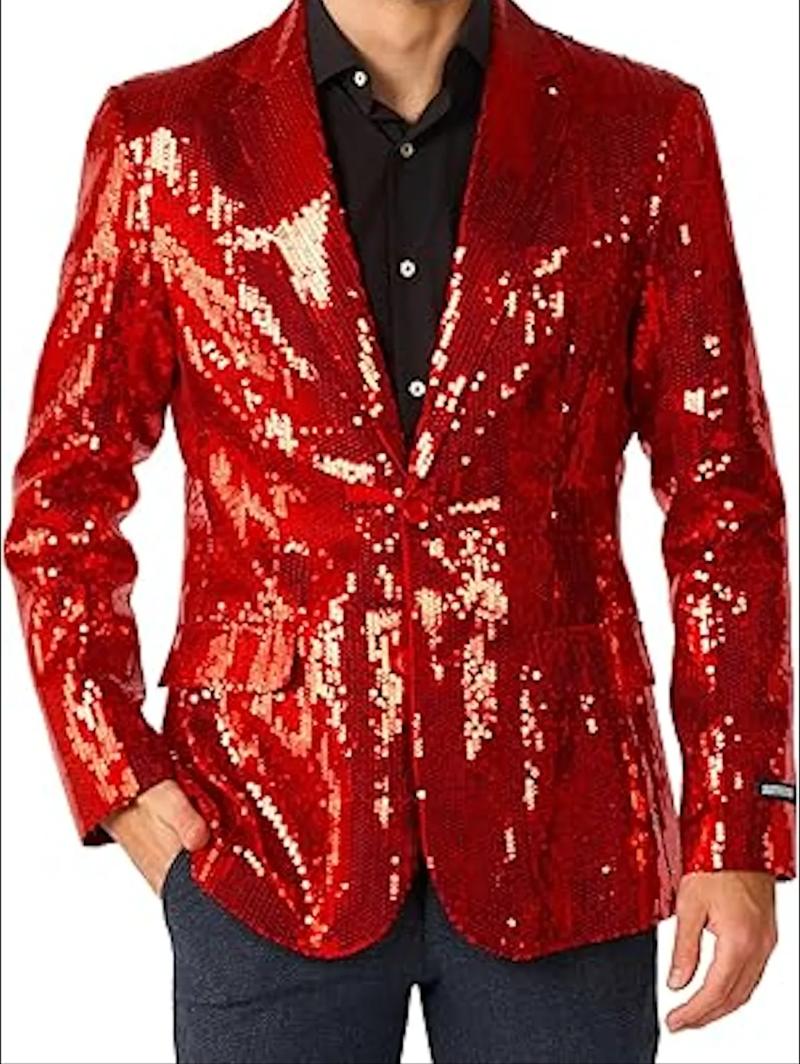 Men's Sequin NYE Yellow Blazer Jackets