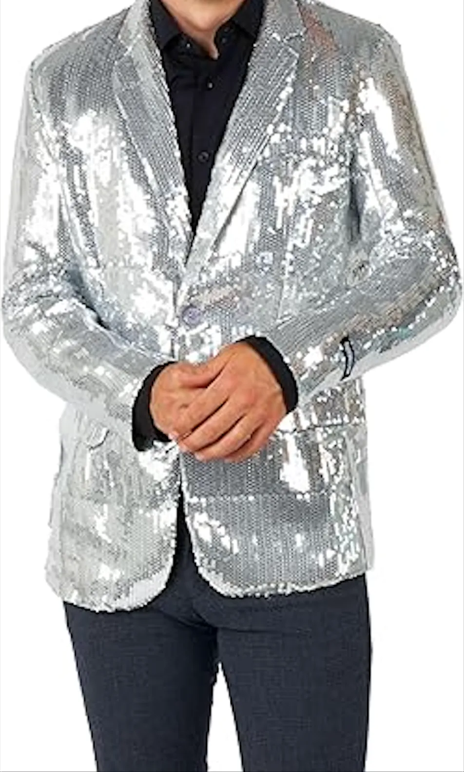 Men's Sequin NYE Yellow Blazer Jackets