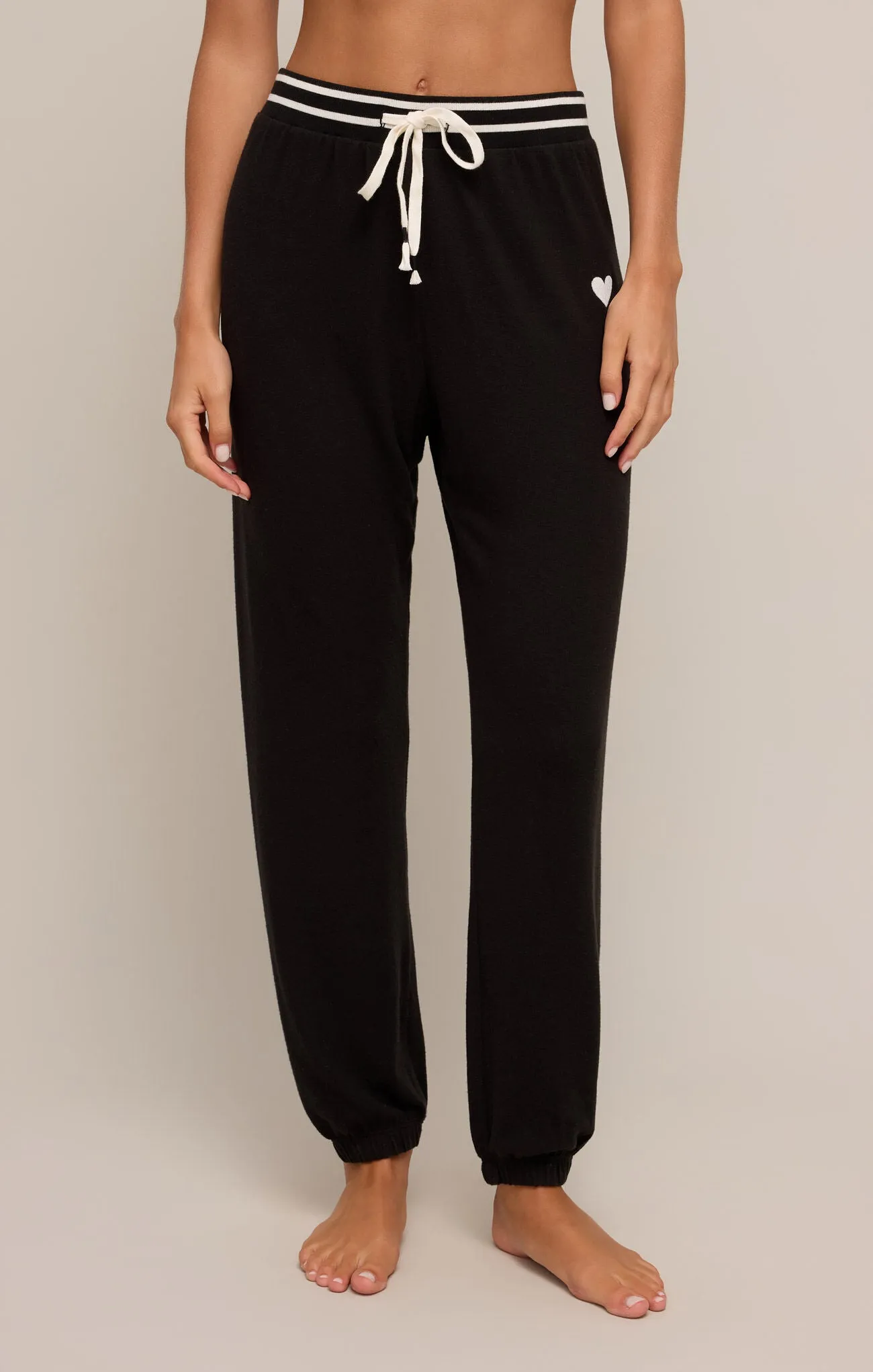 Mon Amour Joggers in Black