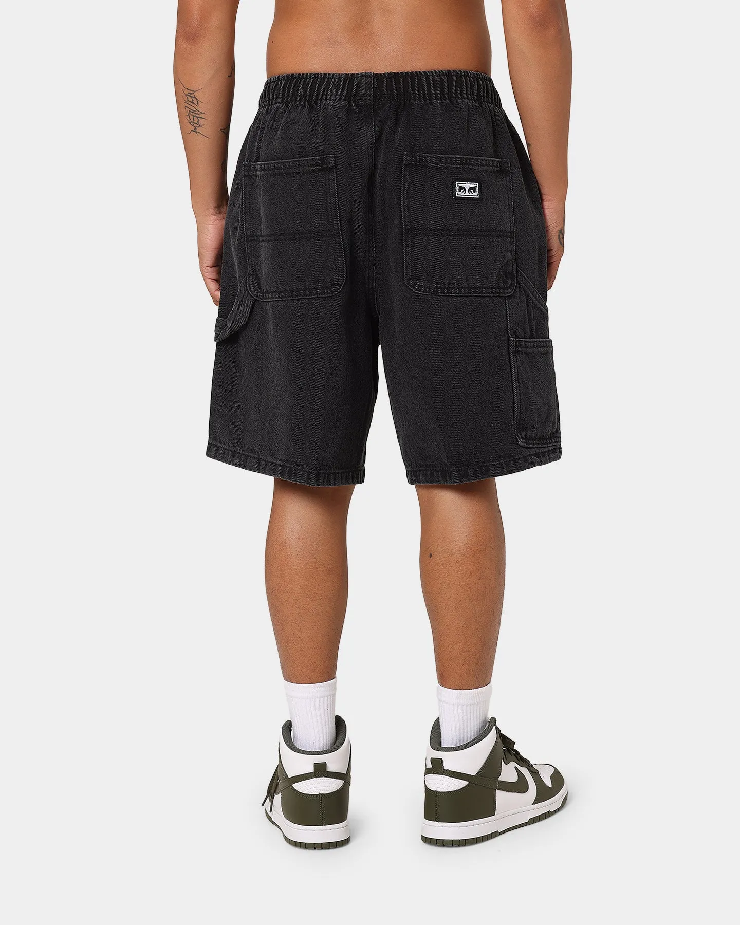 OBEY Easy Denim Carpenter Shorts Black