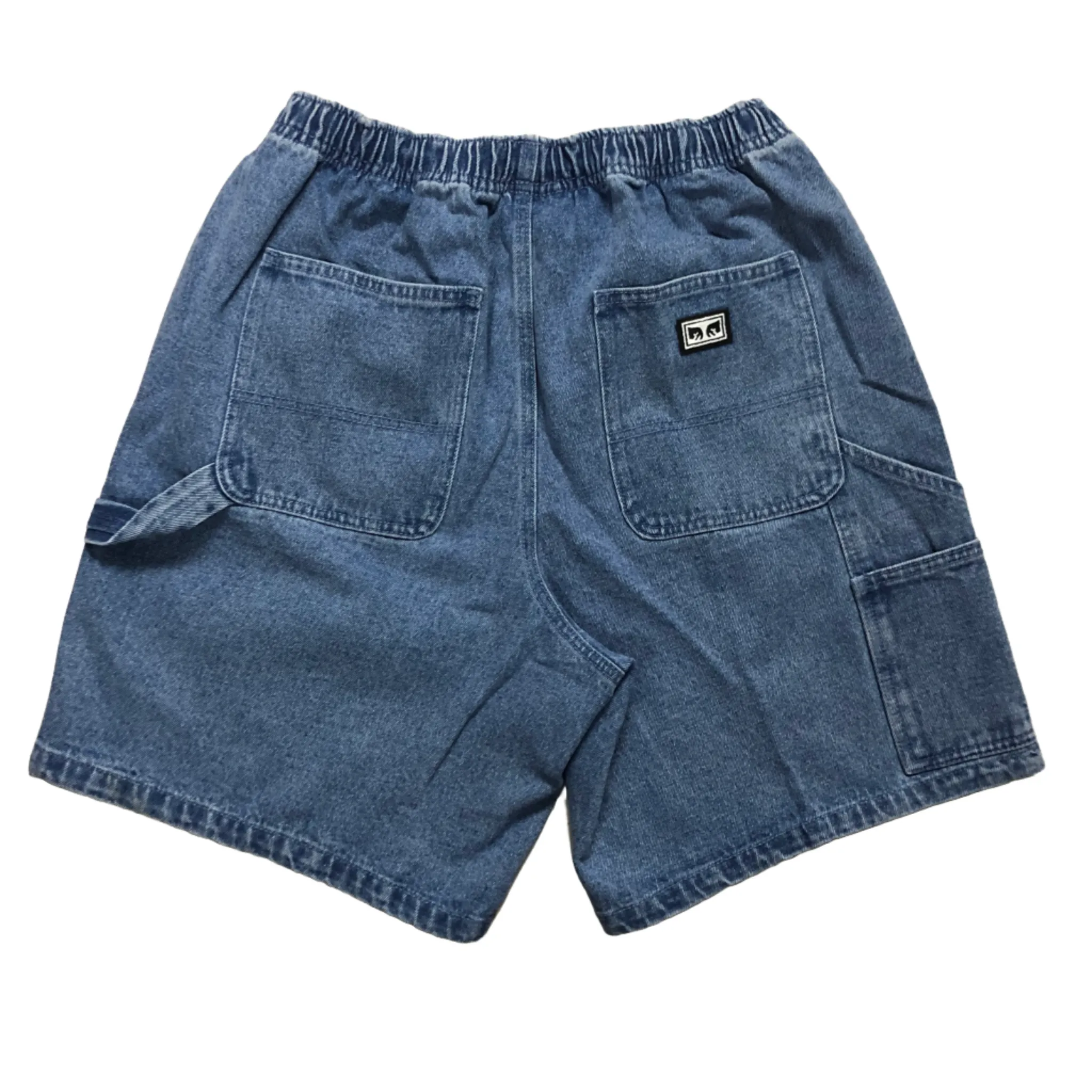 Obey Easy Denim Carpenter Shorts Light Indigo