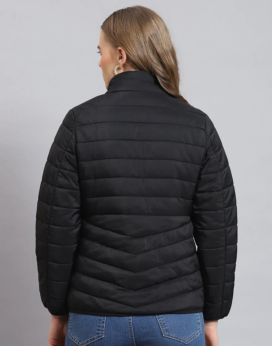 Pack it, style it, slay it, Women Black Packable Full Sleeve Jacket