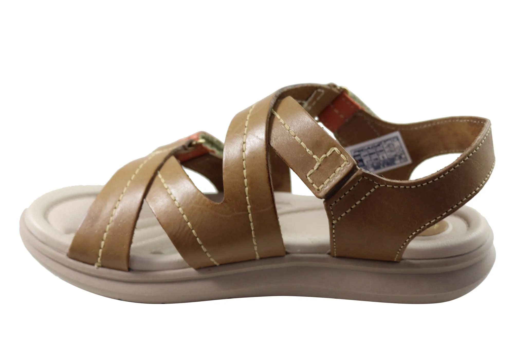 Pegada Sien Womens Comfortable Leather Sandals Made In Brazil