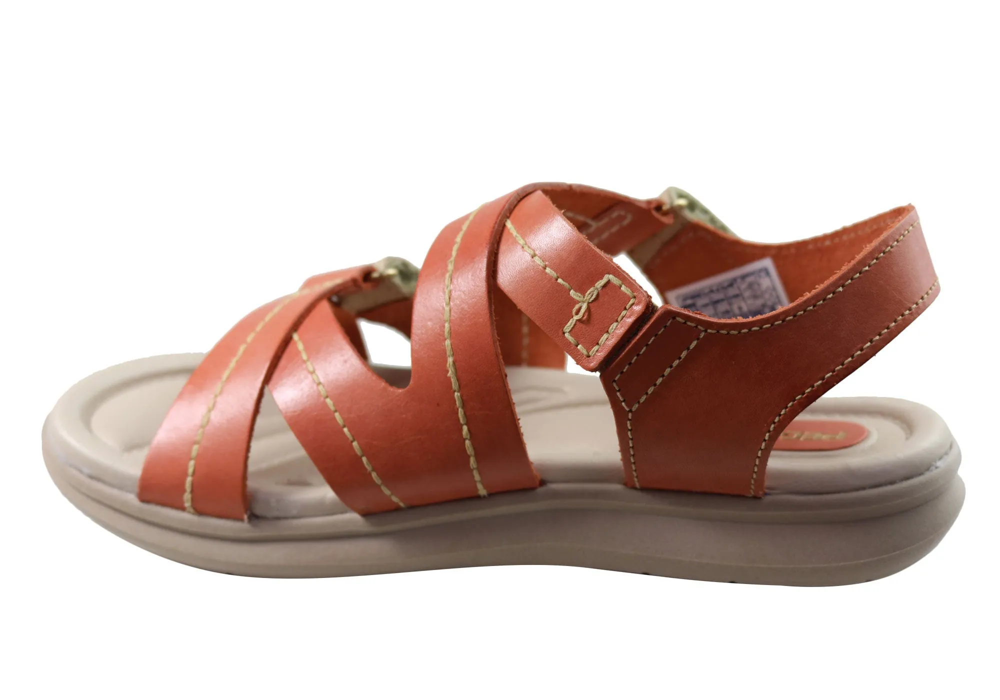 Pegada Sien Womens Comfortable Leather Sandals Made In Brazil