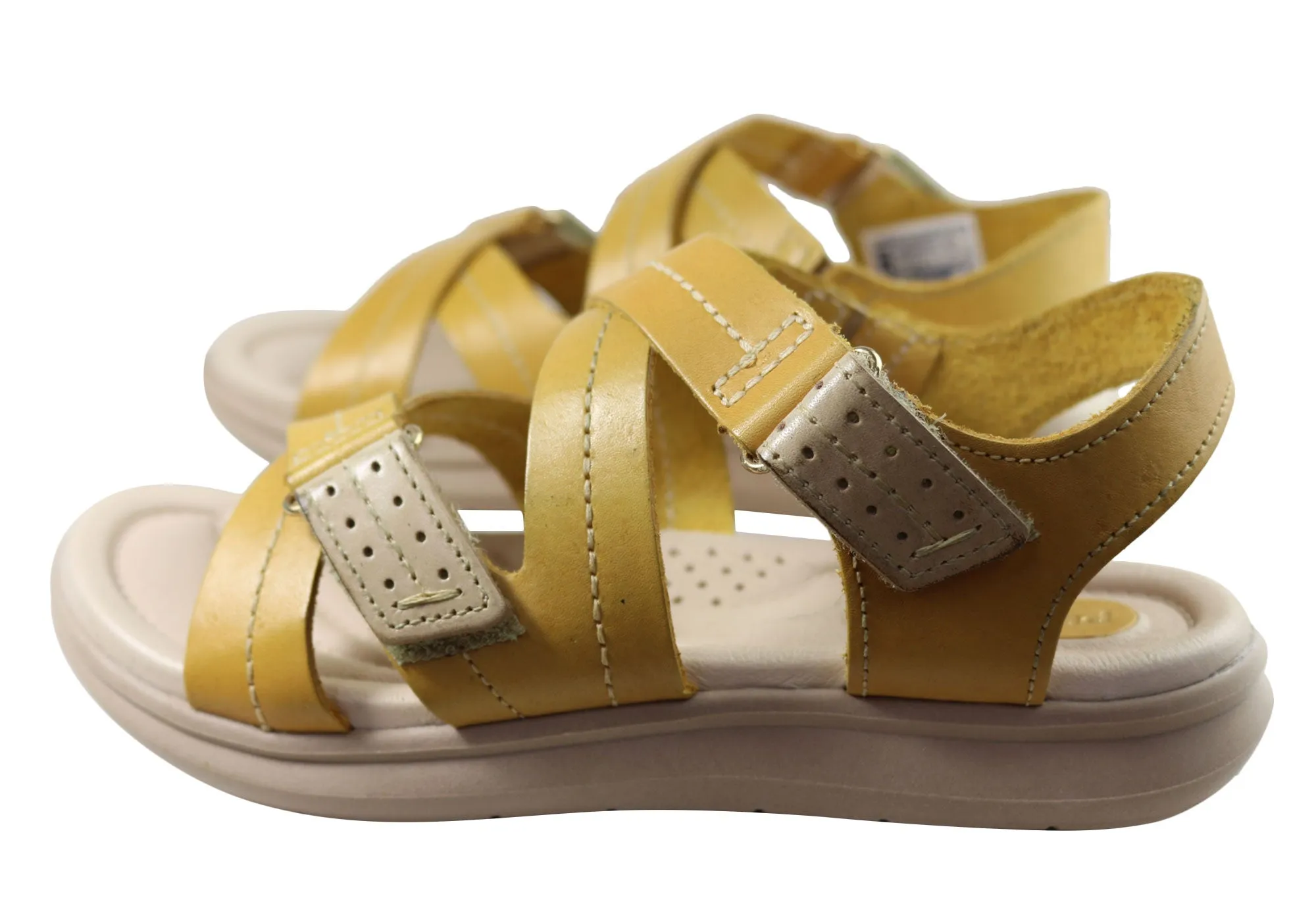 Pegada Sien Womens Comfortable Leather Sandals Made In Brazil