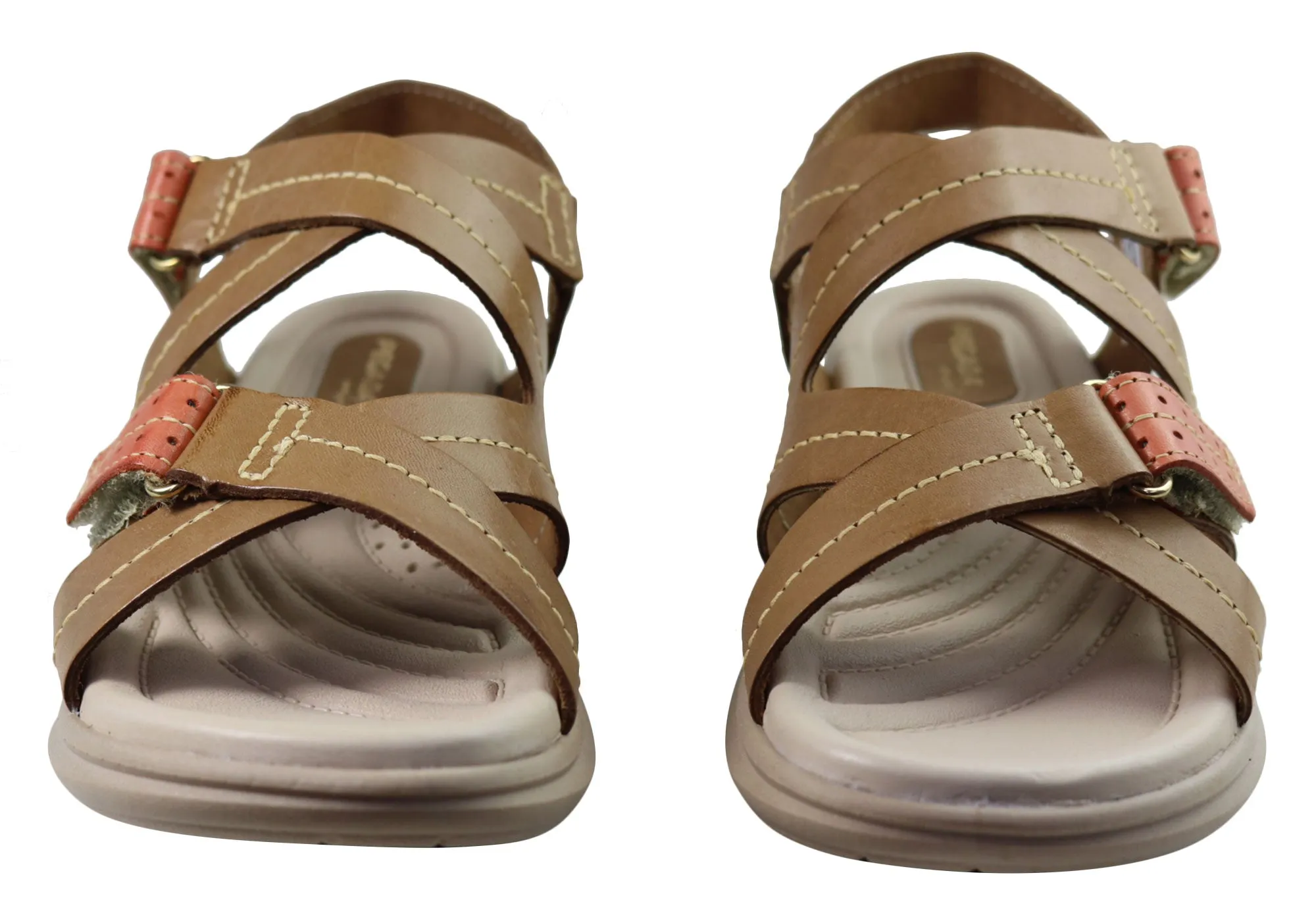 Pegada Sien Womens Comfortable Leather Sandals Made In Brazil