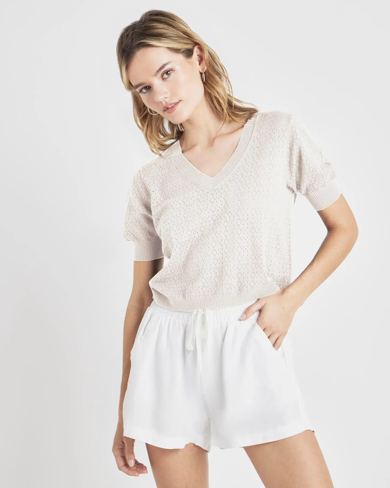 Sadie Short Sleeve Sweater