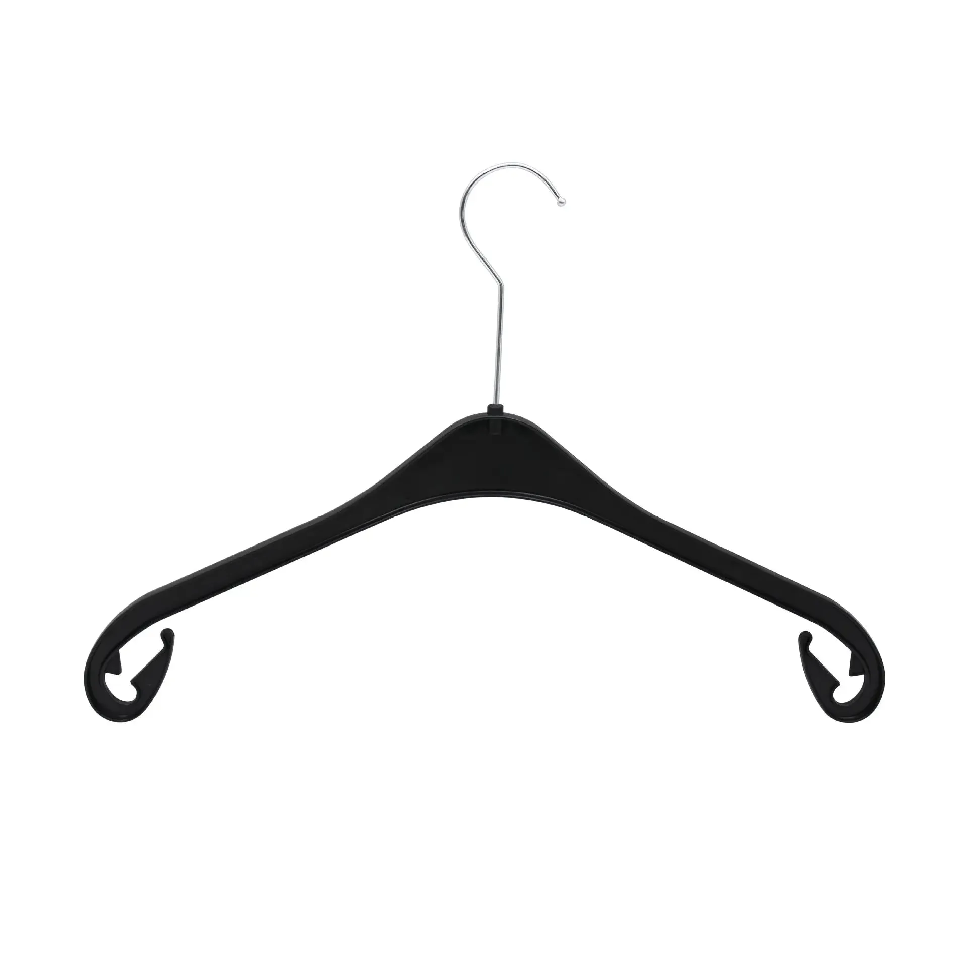 (Set of 10) Universal coat hanger Wardrobe organizer - Black