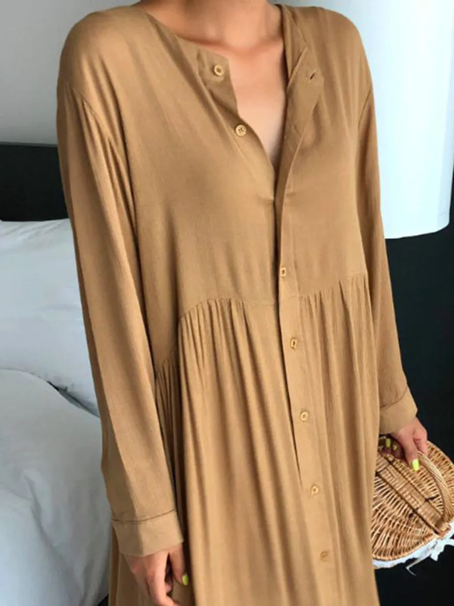 Simple And Loose Casual Comfortable Maxi Dress