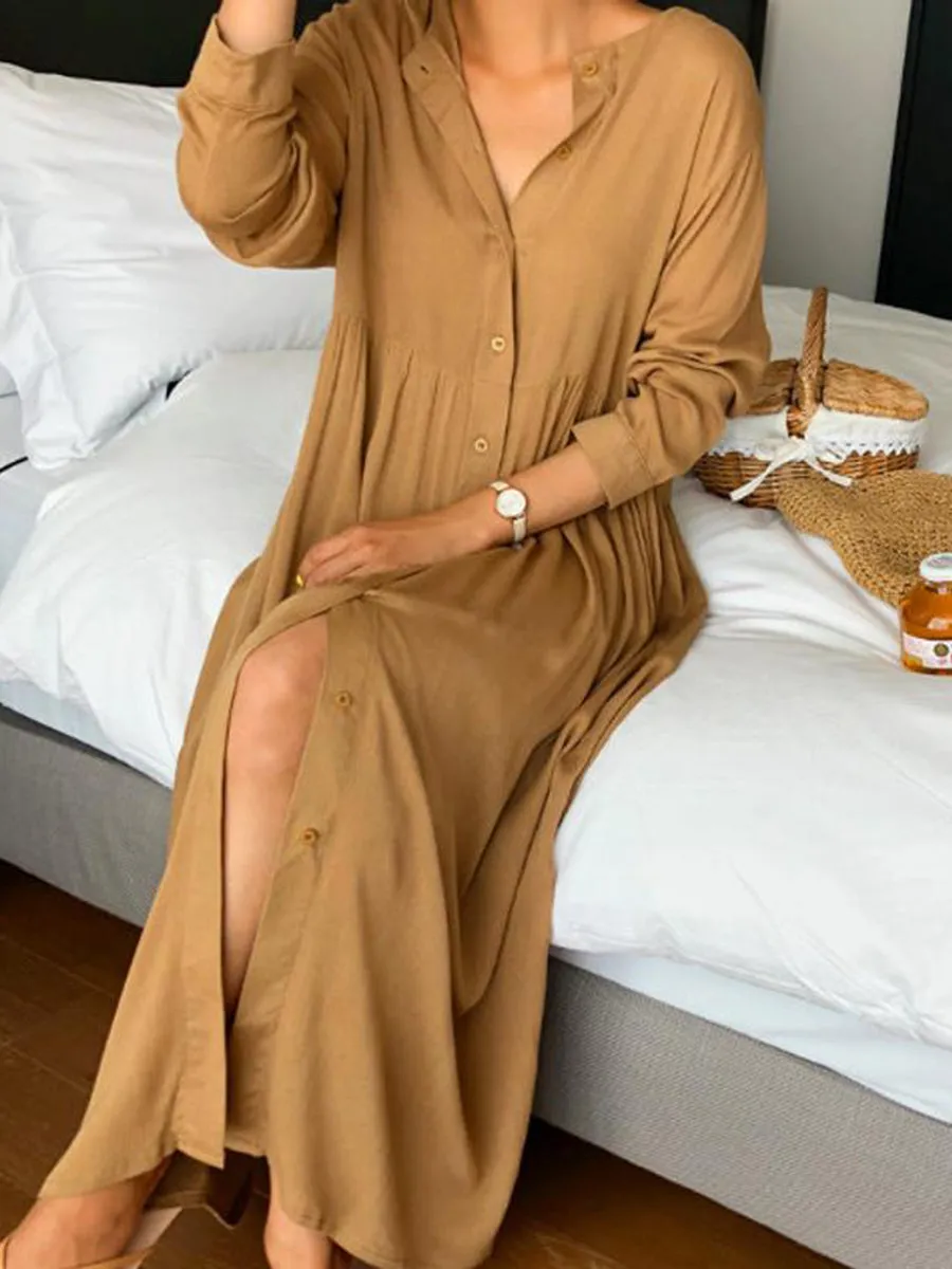 Simple And Loose Casual Comfortable Maxi Dress