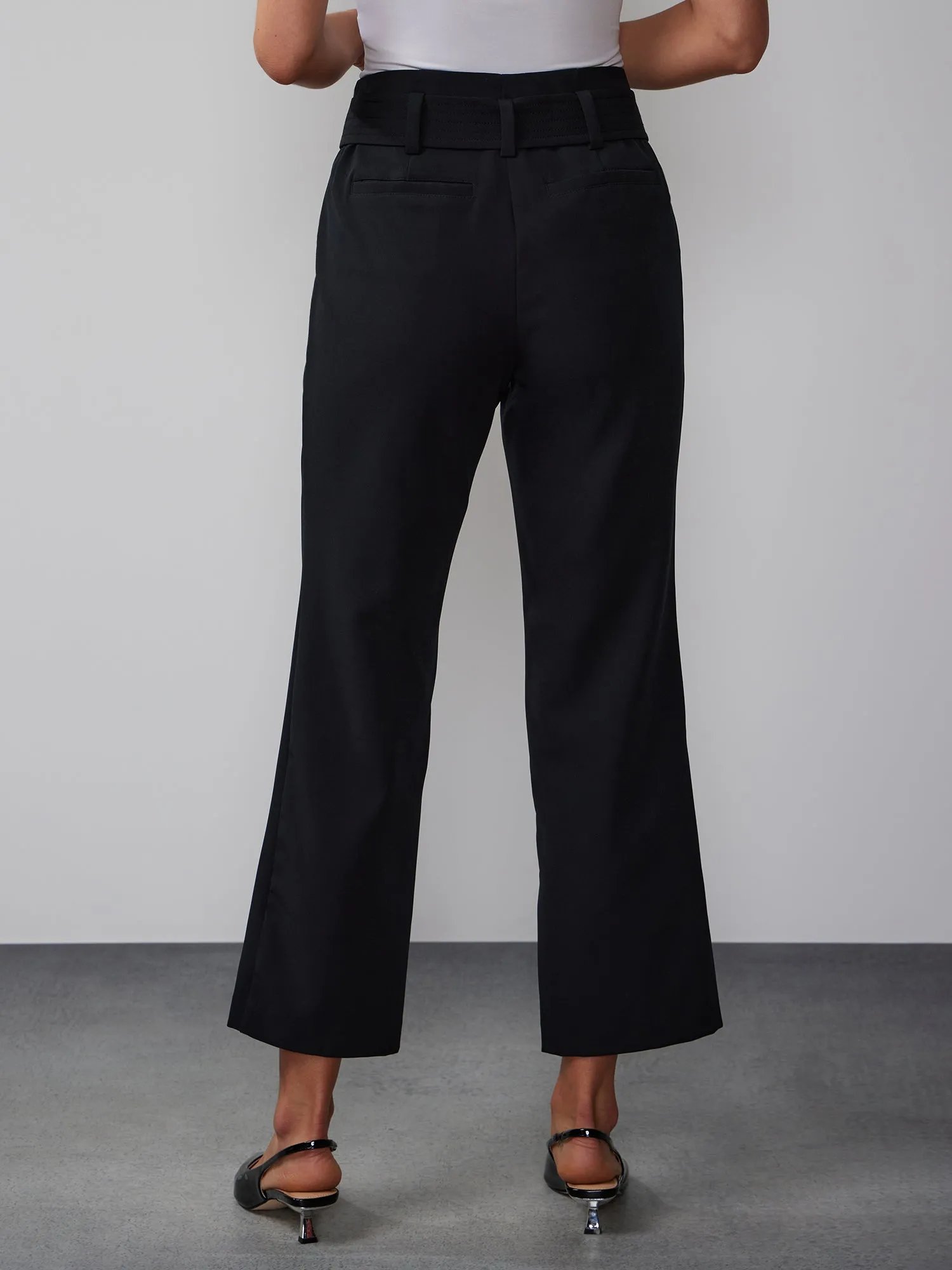 Straight Leg Tie Waist Pant