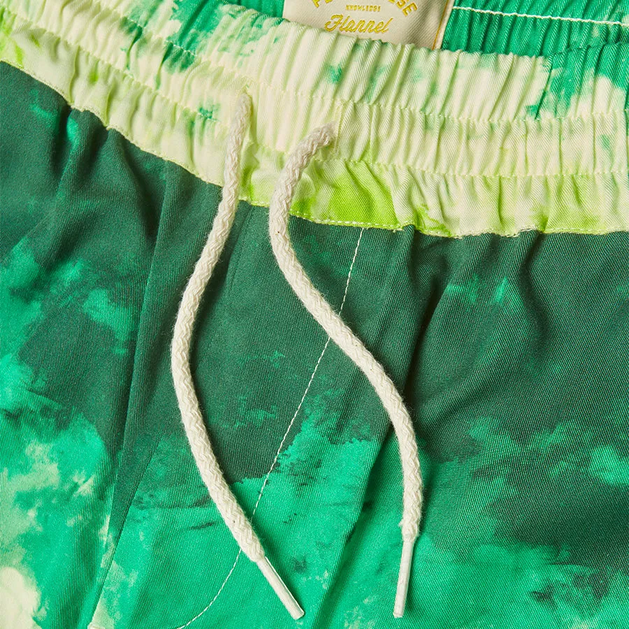 Tie Dye Easy Shorts - Green