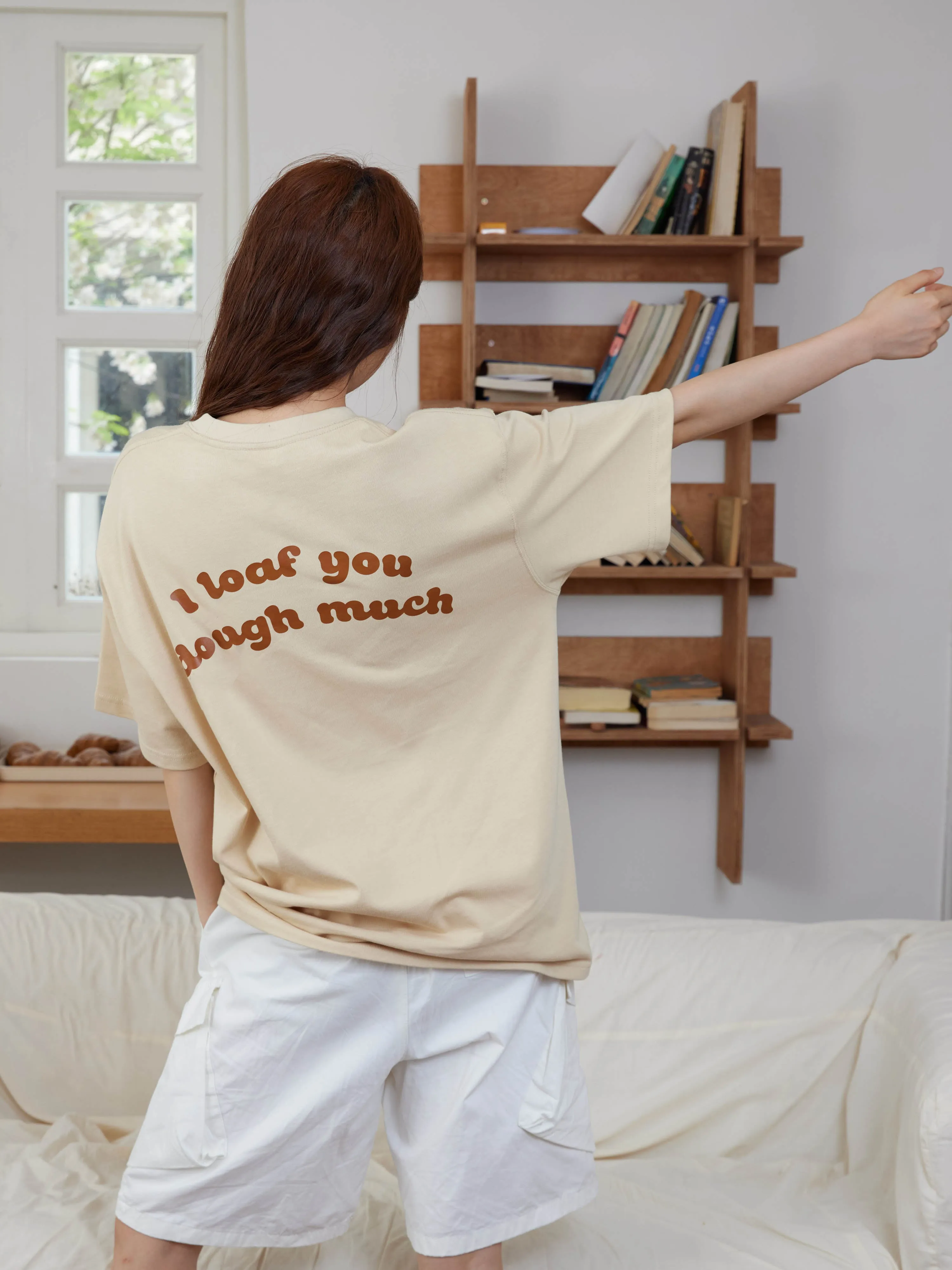 Toast Slogan Adult T-Shirt Collection LIGHT BEIGE