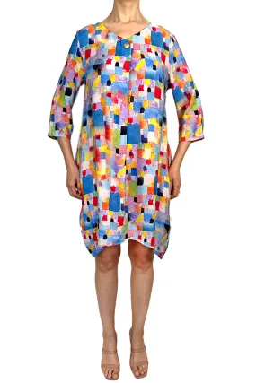 Women's Dress Colorful print With Long Sleeve Sizes XXLARGE On SALE