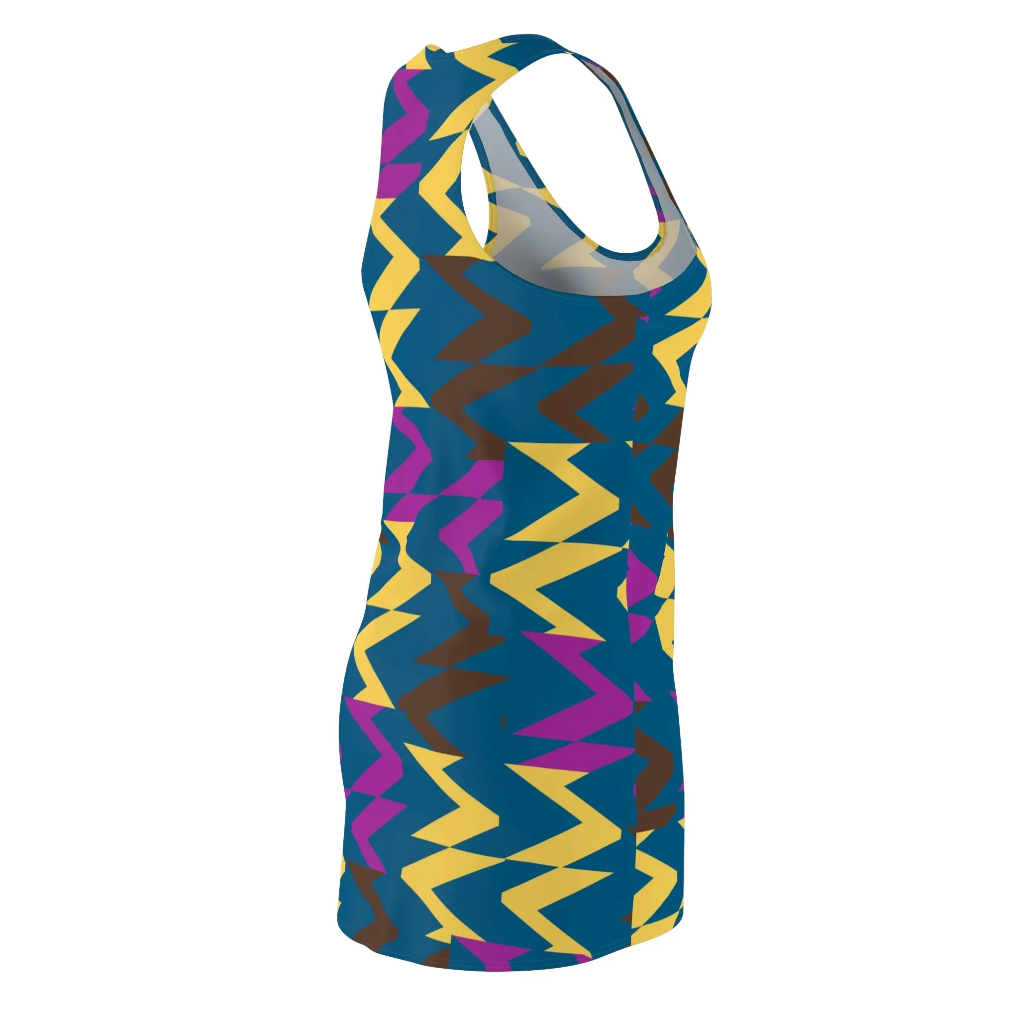 Zig & Zag Women's Cut & Sew Racerback Dress - Ships from The US.