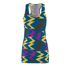 Zig & Zag Women's Cut & Sew Racerback Dress - Ships from The US.